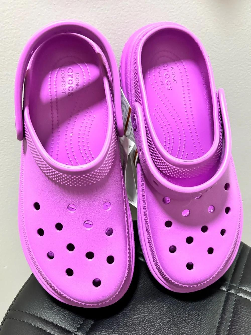 CROCS Stomp Platform Clogs Unisex Women's Sz 10 Men's Sz 8 Bubble Pink NWT No Bo